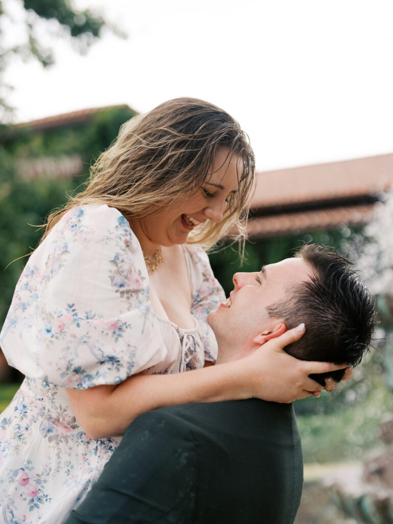 Austin, Texas Surprise Proposal in the Rain
