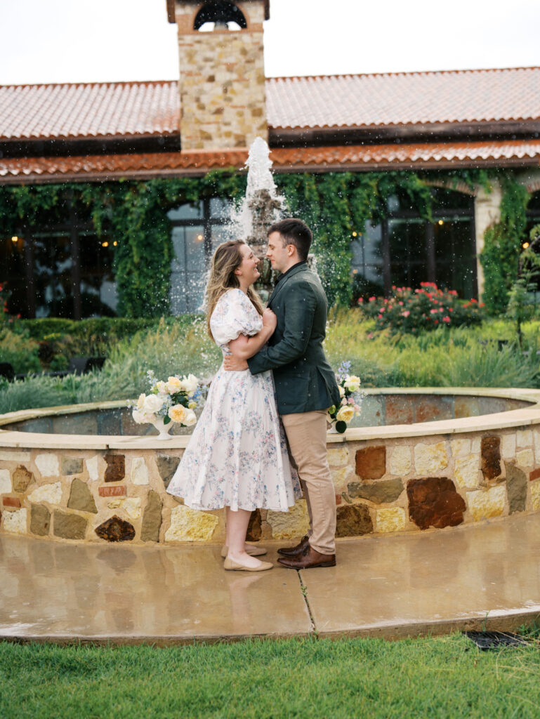 Austin, Texas Surprise Proposal in the Rain
