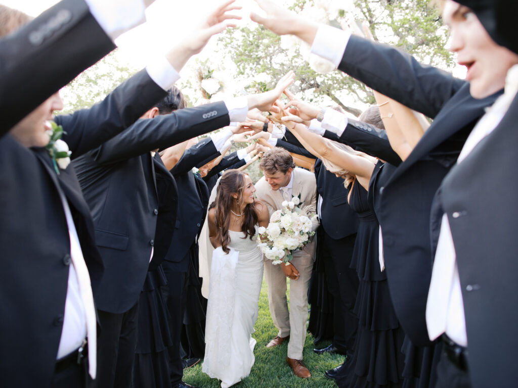 bridal party photos fun and candid
