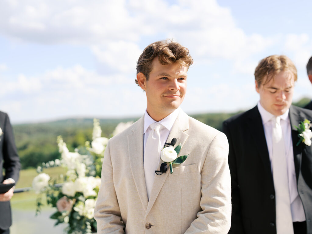 outdoor wedding ceremony at wimberley texas wedding venue