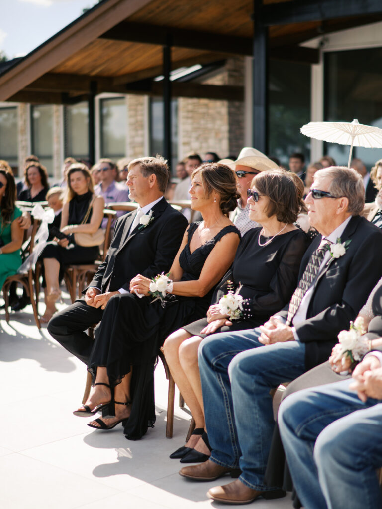 outdoor wedding ceremony at wimberley texas wedding venue