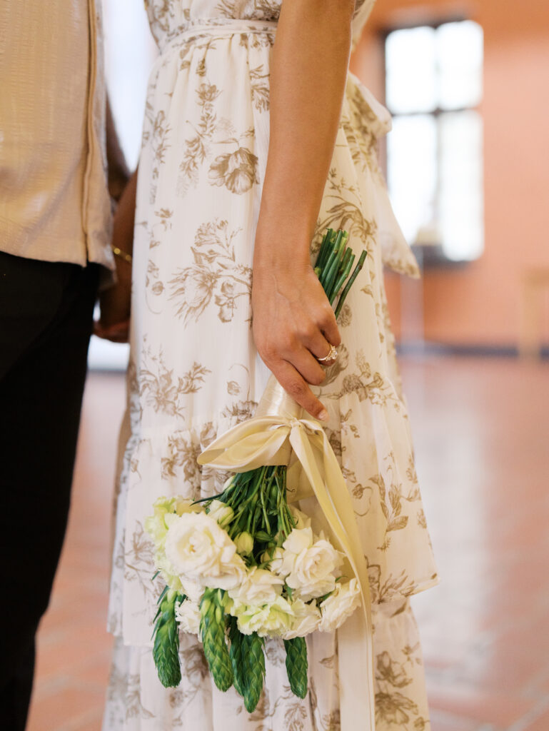 Classy Engagement Photos at the Julia Ideson Library in Houston