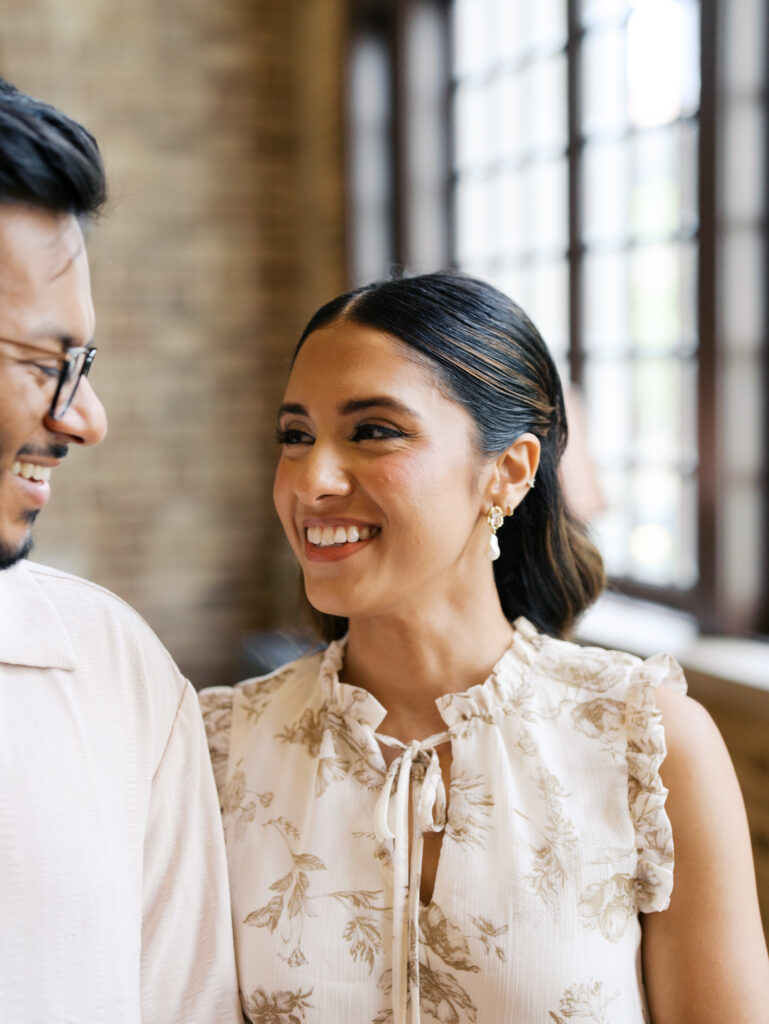 timeless engagement photos in the city