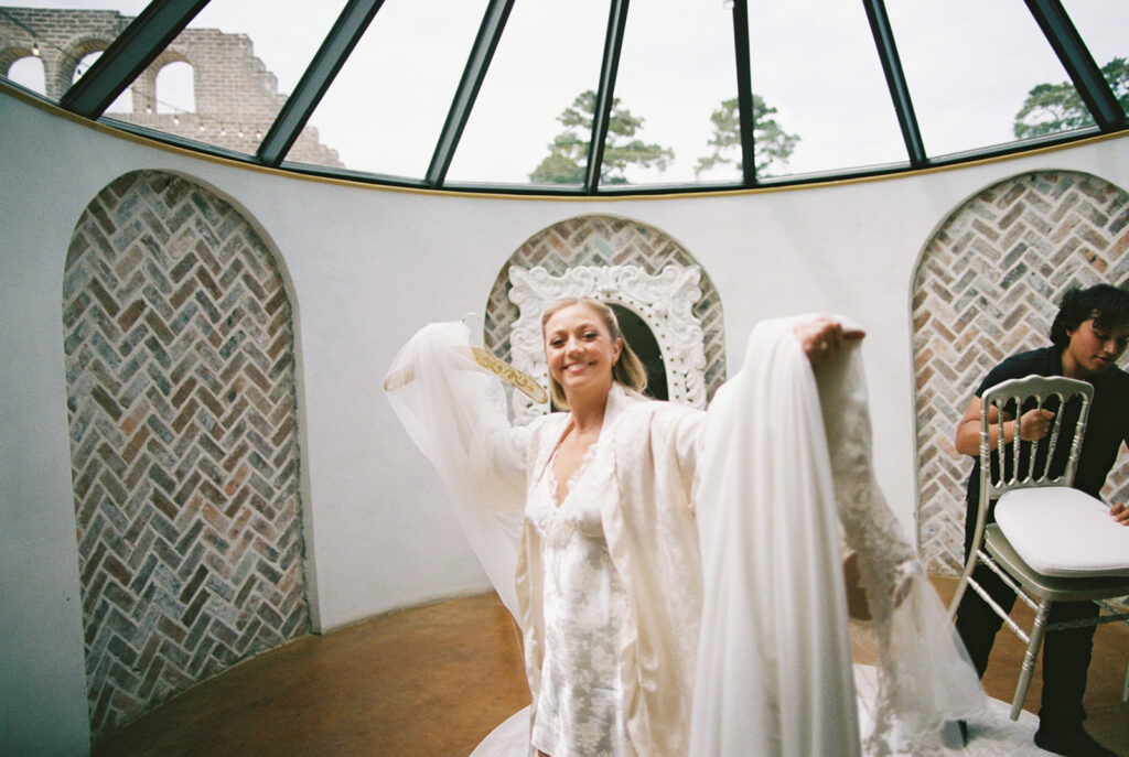 film wedding photography in houston at the iron manor wedding venue
