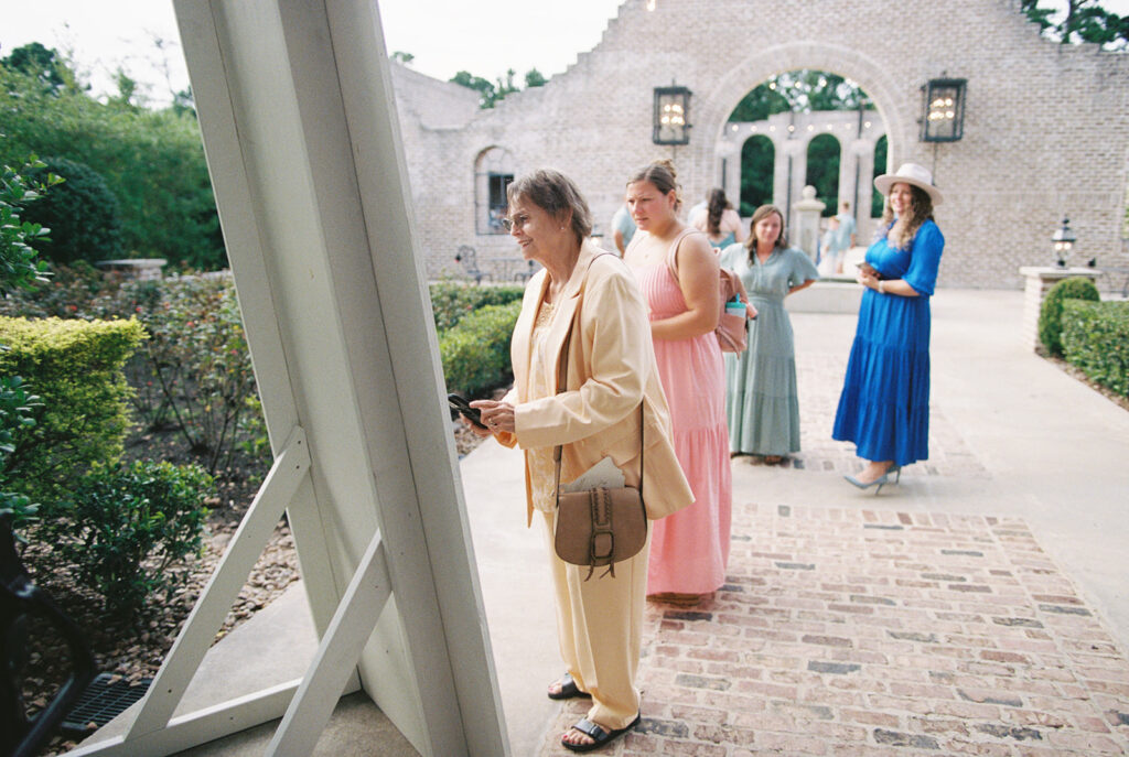 candid wedding moments shot on film