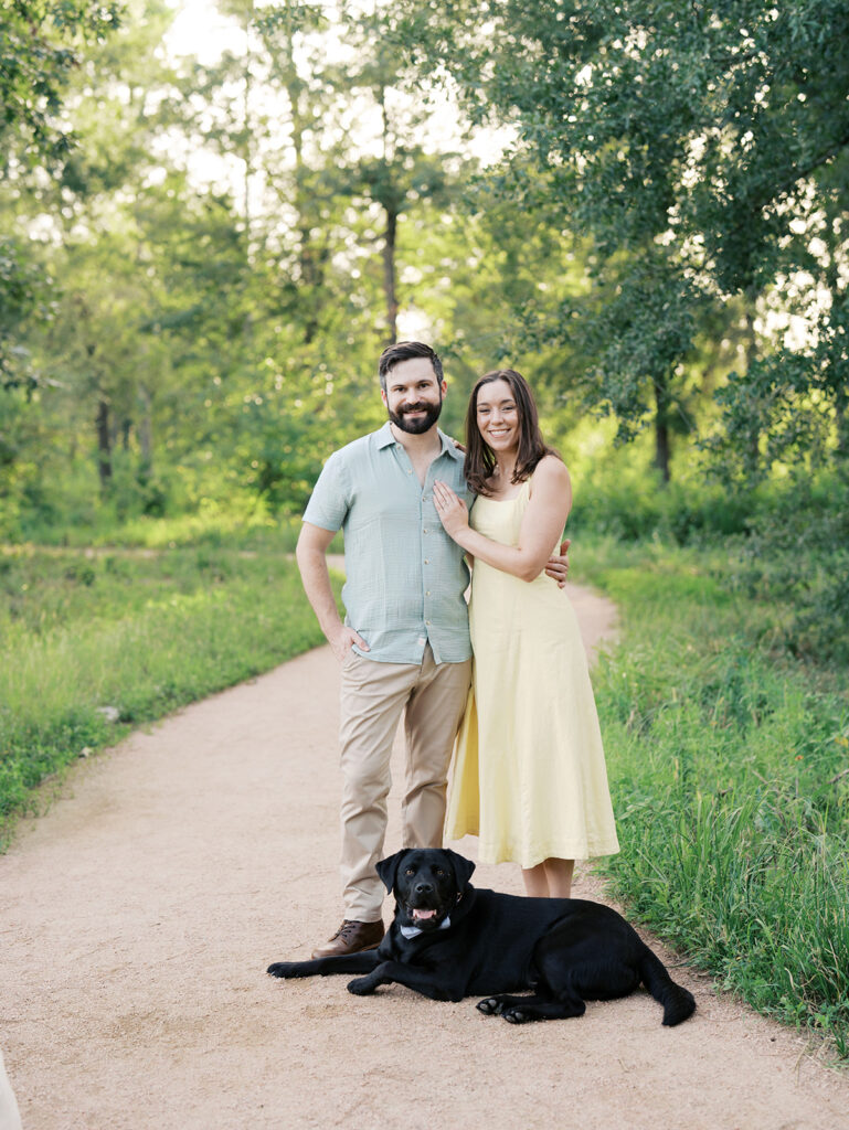 documentary style engagement photos outdoors in houston