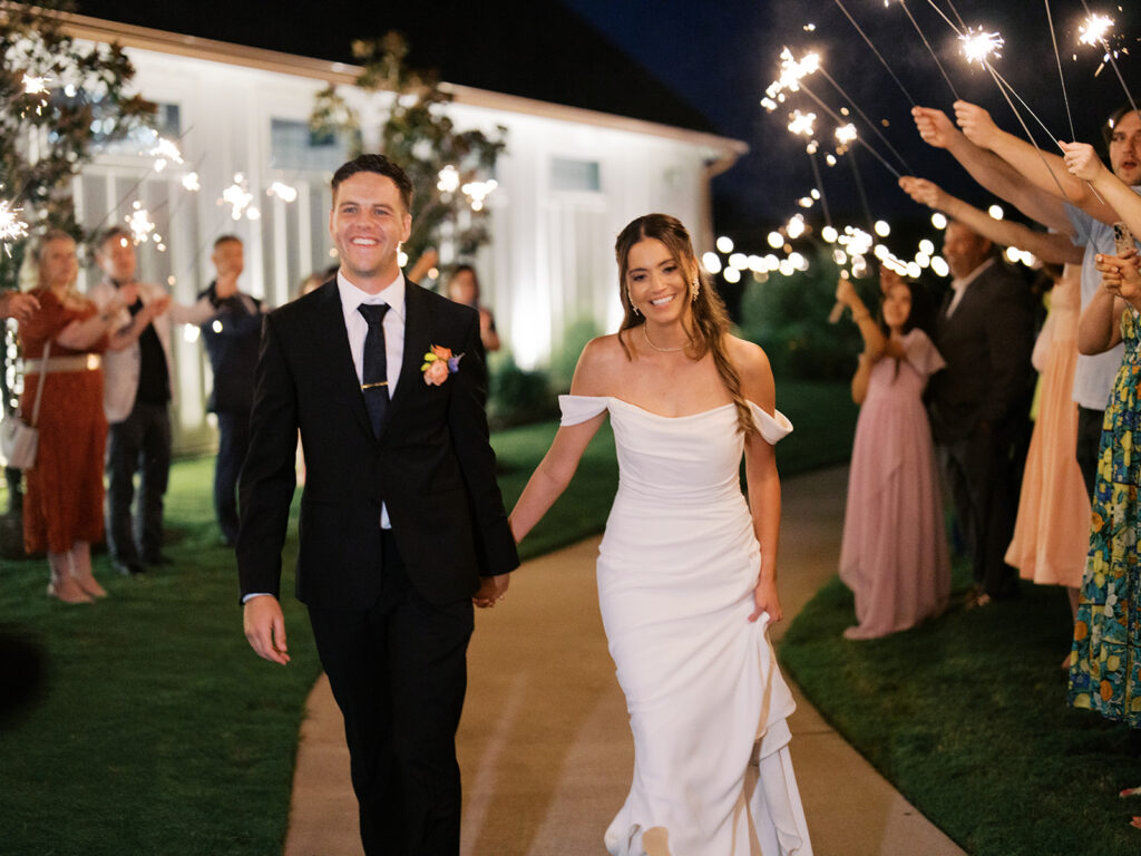 sparkler wedding exit