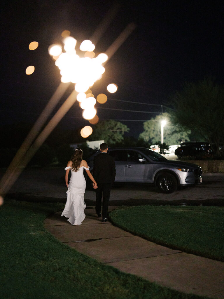 sparkler wedding exit