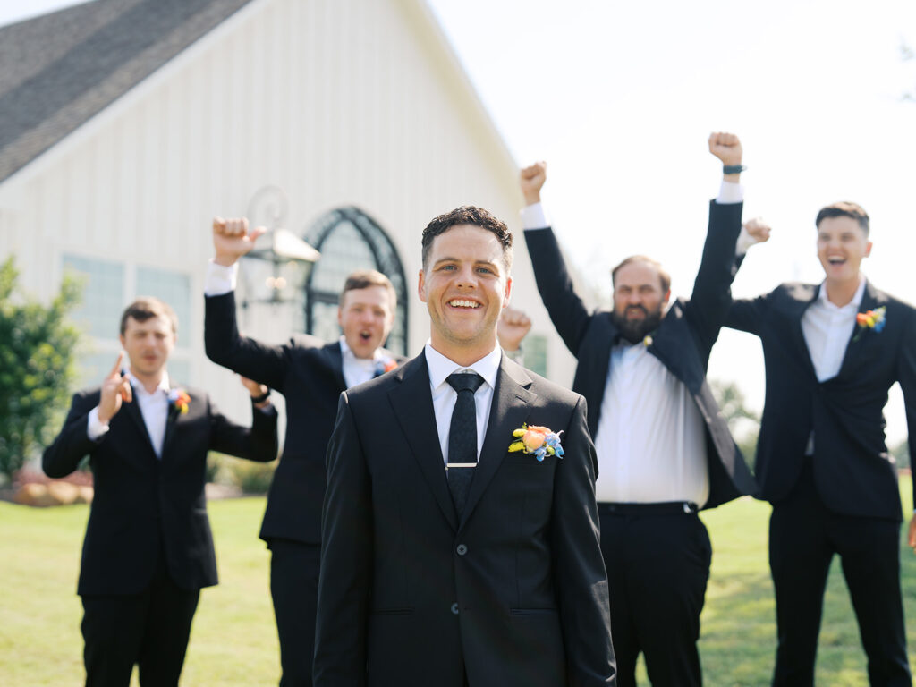 candid bridal party photos at camp hosea wedding venues in texas