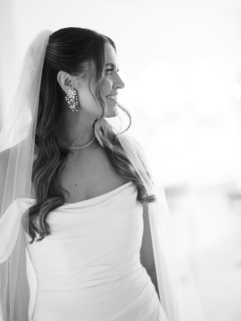 black and white documentary style wedding photography