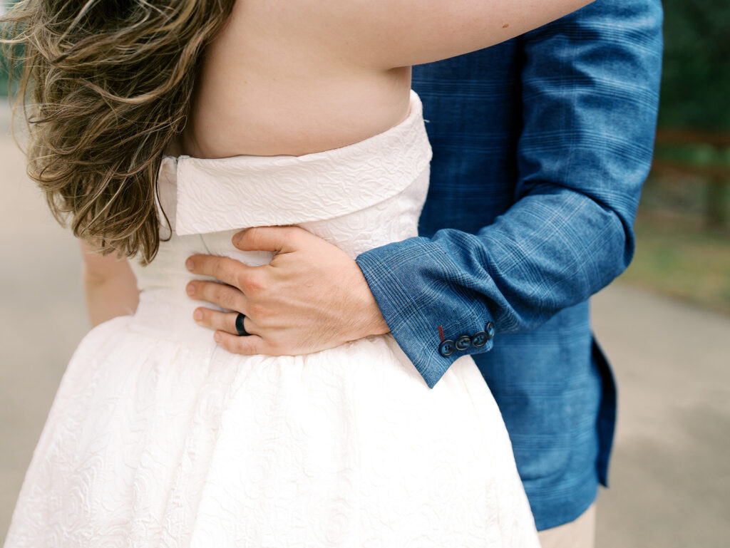 documentary style engagement photos outdoors