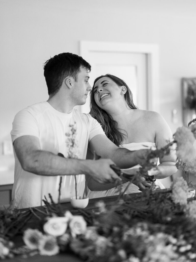 studio engagement pictures captured by angelina loreta photography