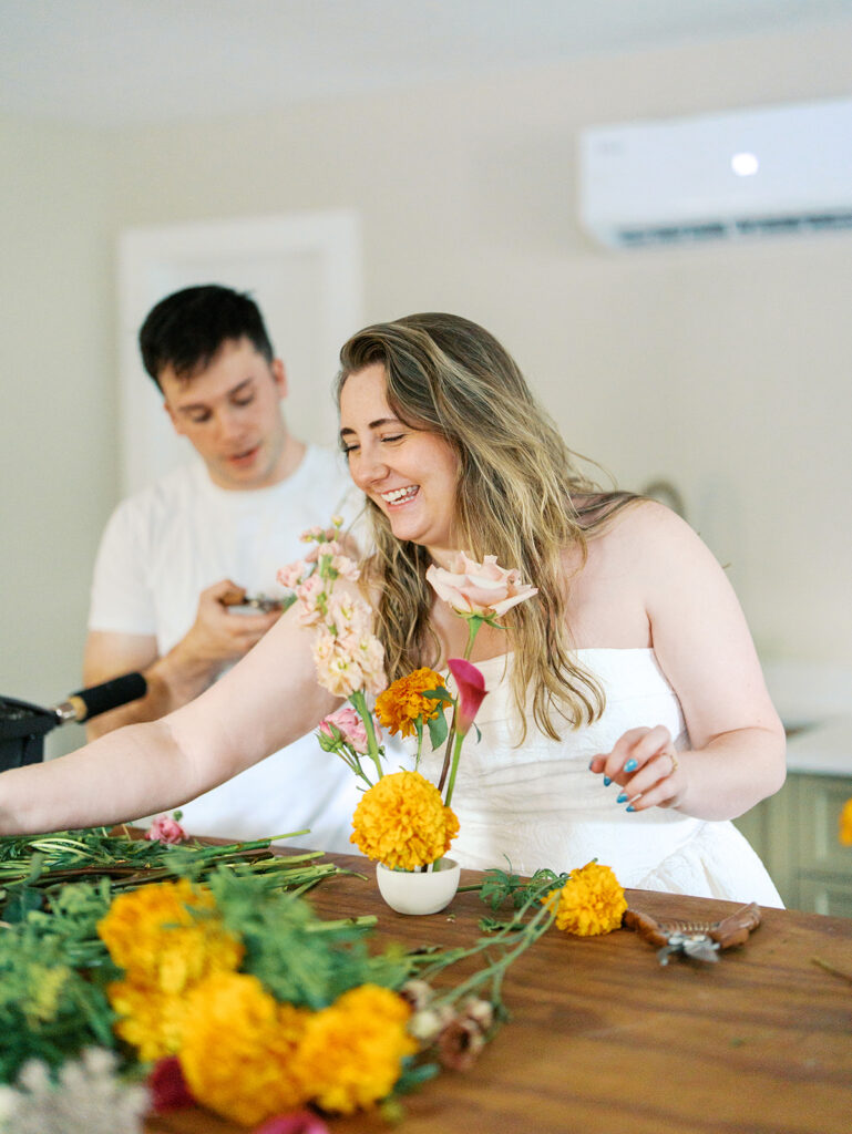 studio engagement pictures captured by angelina loreta photography