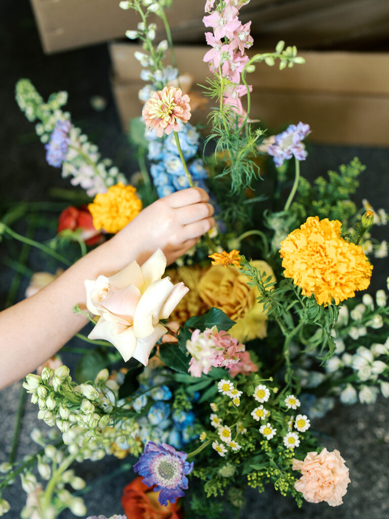 austin wedding florist engagement session film inspired studio engagement pictures