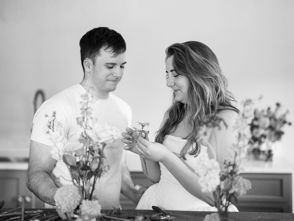 Studio Engagement Pictures That Celebrate a Love in Full Bloom