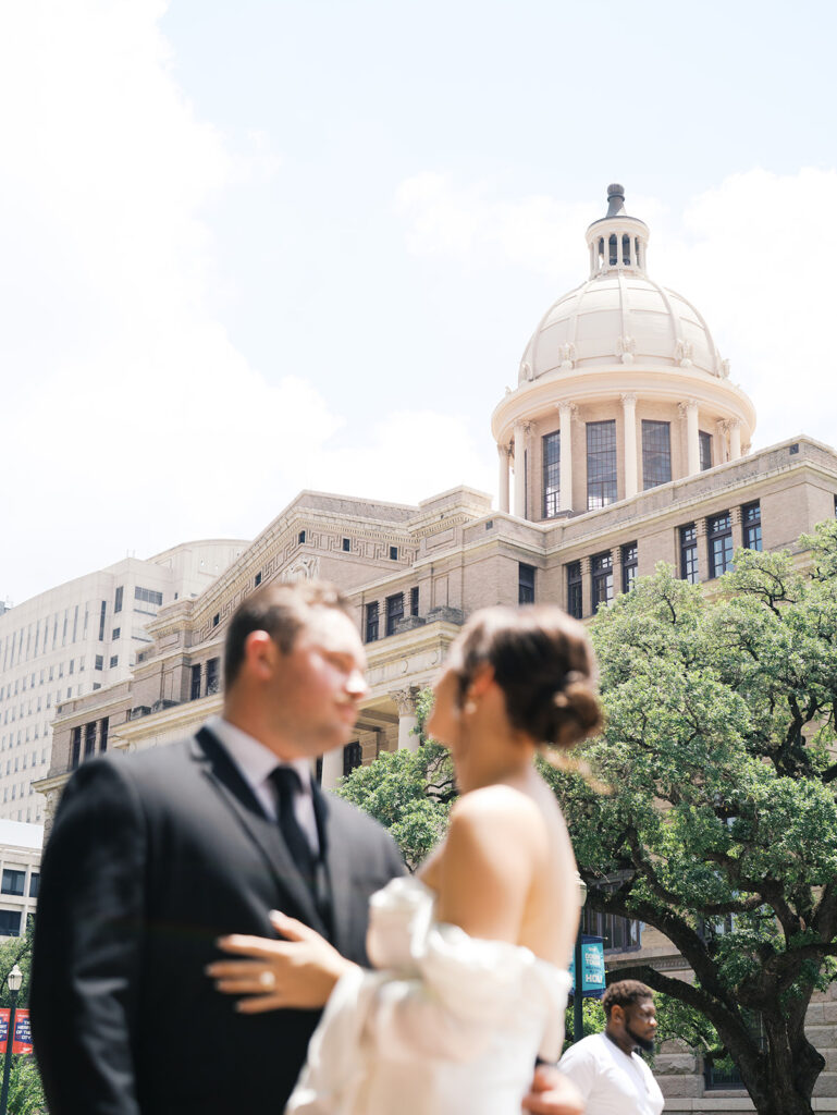 A Houston Courthouse Elopement For a Timeless, Intimate Love Story