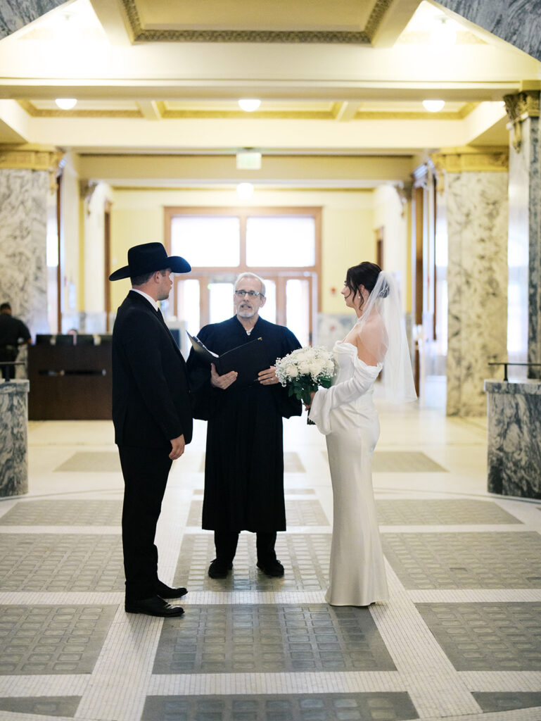 A Houston Courthouse Elopement For a Timeless, Intimate Love Story
