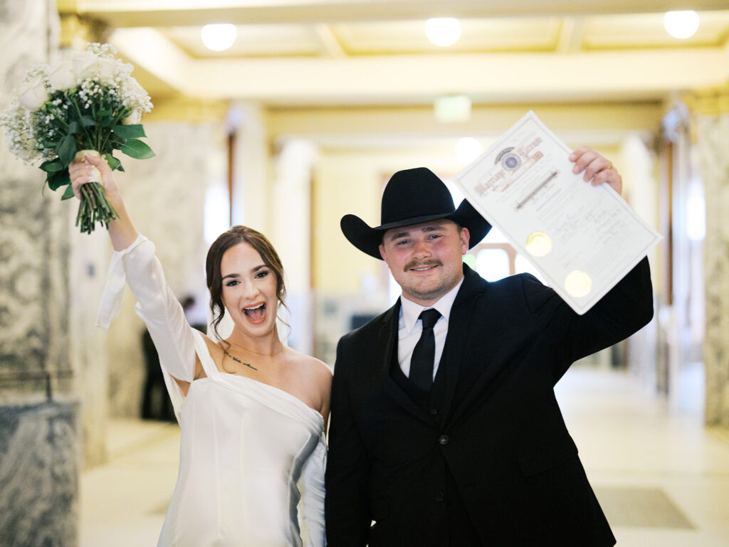 A Houston Courthouse Elopement For a Timeless, Intimate Love Story