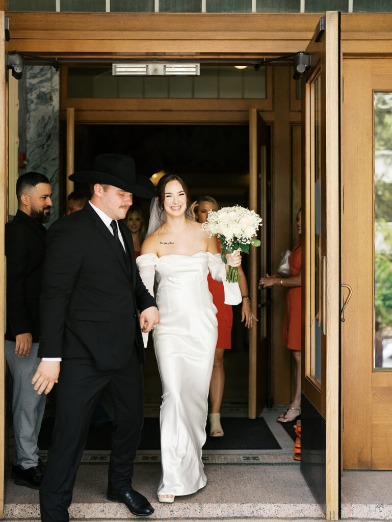 houston courthouse elopement ceremony