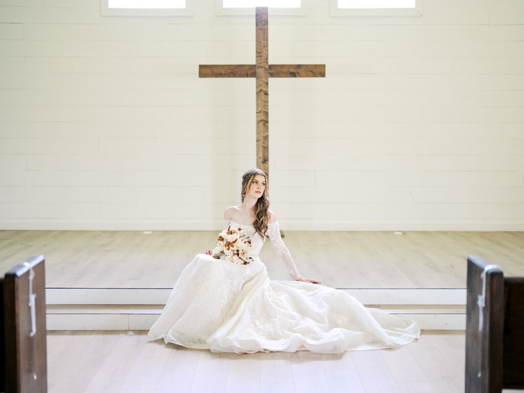 Hummingbird Hill Bridal Session With Faith-Filled Southern Charm