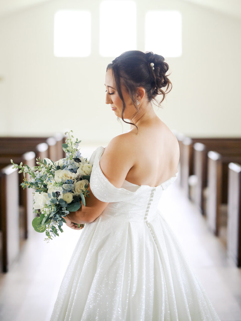 Film-Inspired Wedding Bridal Photoshoot in Houston With a Timeless, Elegant Feel