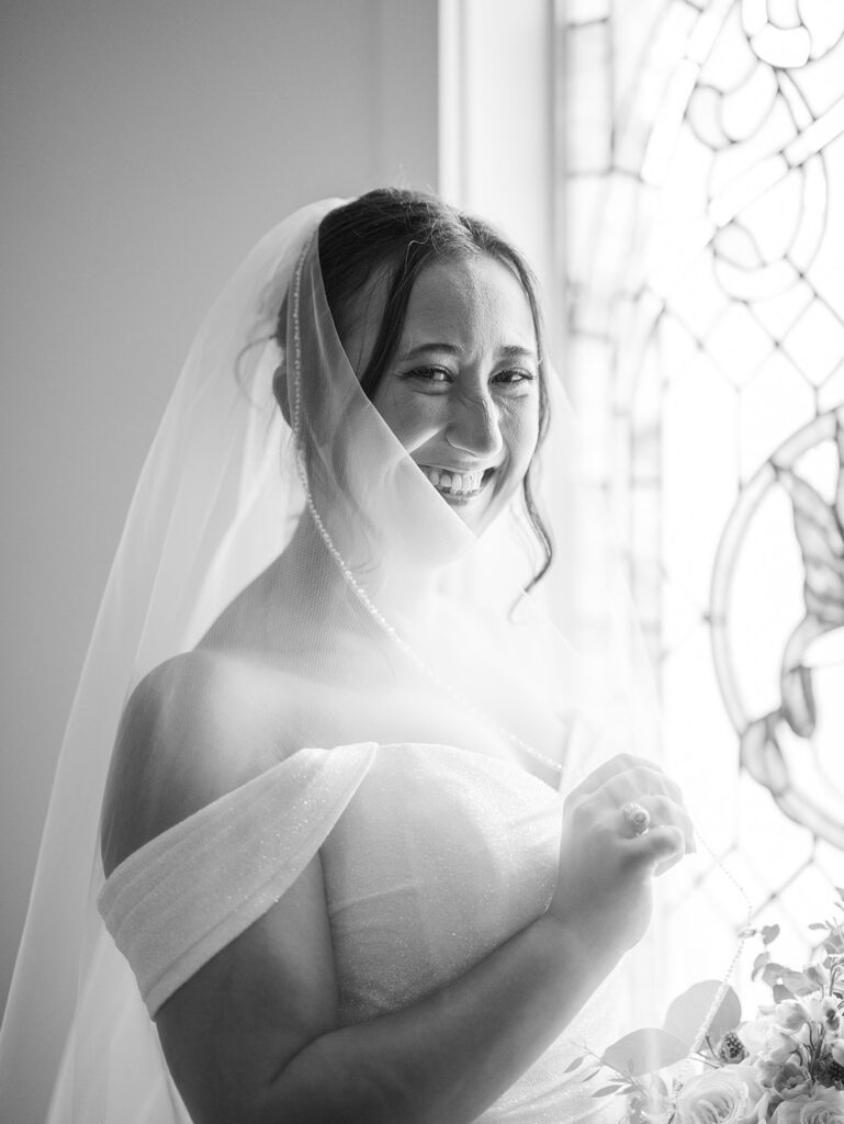 Film-Inspired Wedding Bridal Photoshoot in Houston With a Timeless, Elegant Feel