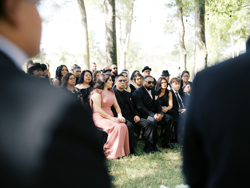 wedding ceremony photos outdoor wedding venue in houston