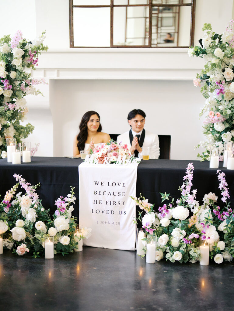 cocktail hour and reception photos at the windrow events indoor space