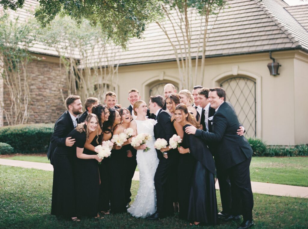film photography bridal party photos