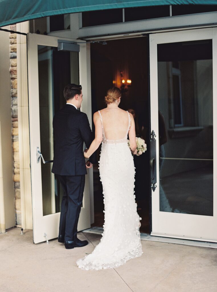 vintage film wedding photos