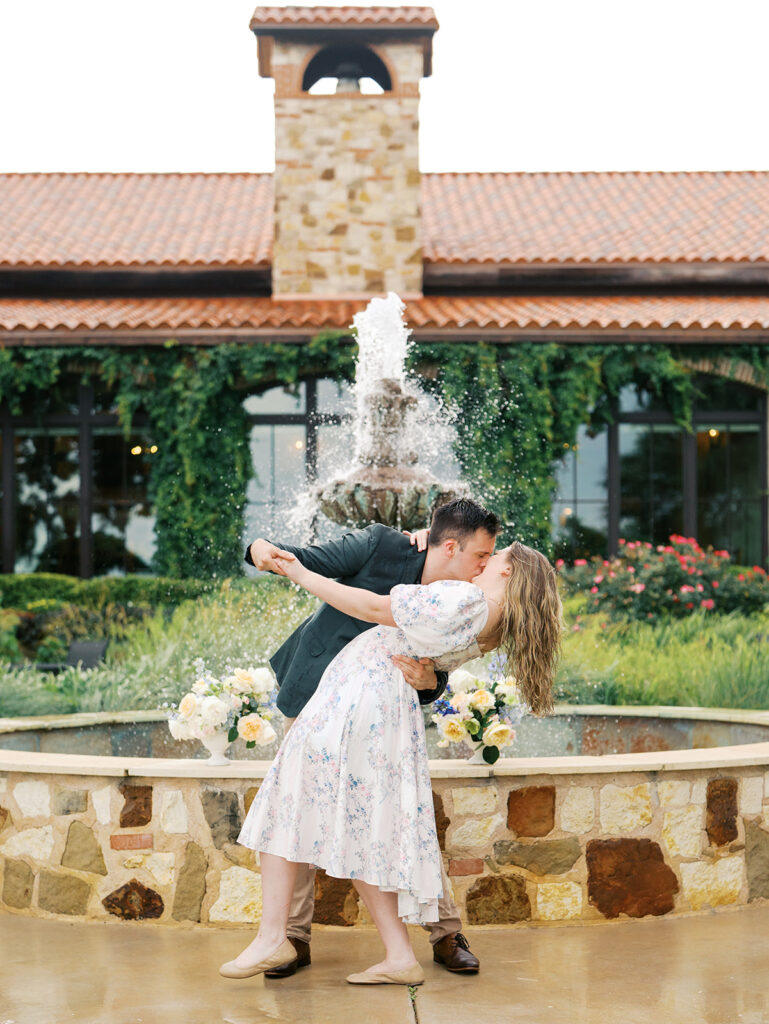 spring surprise proposal in texas botanical gardens