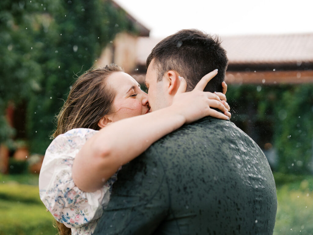 spring surprise proposal in texas botanical gardens