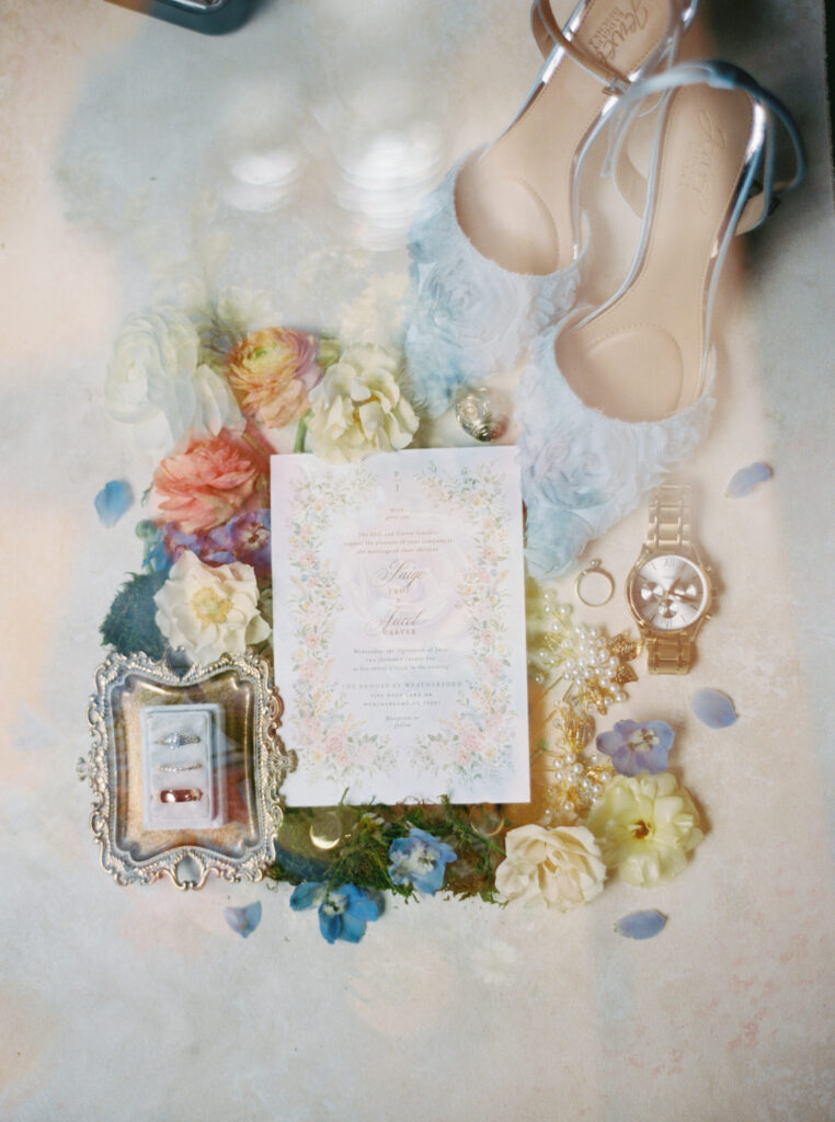 wedding photography on film capturing details of wedding day