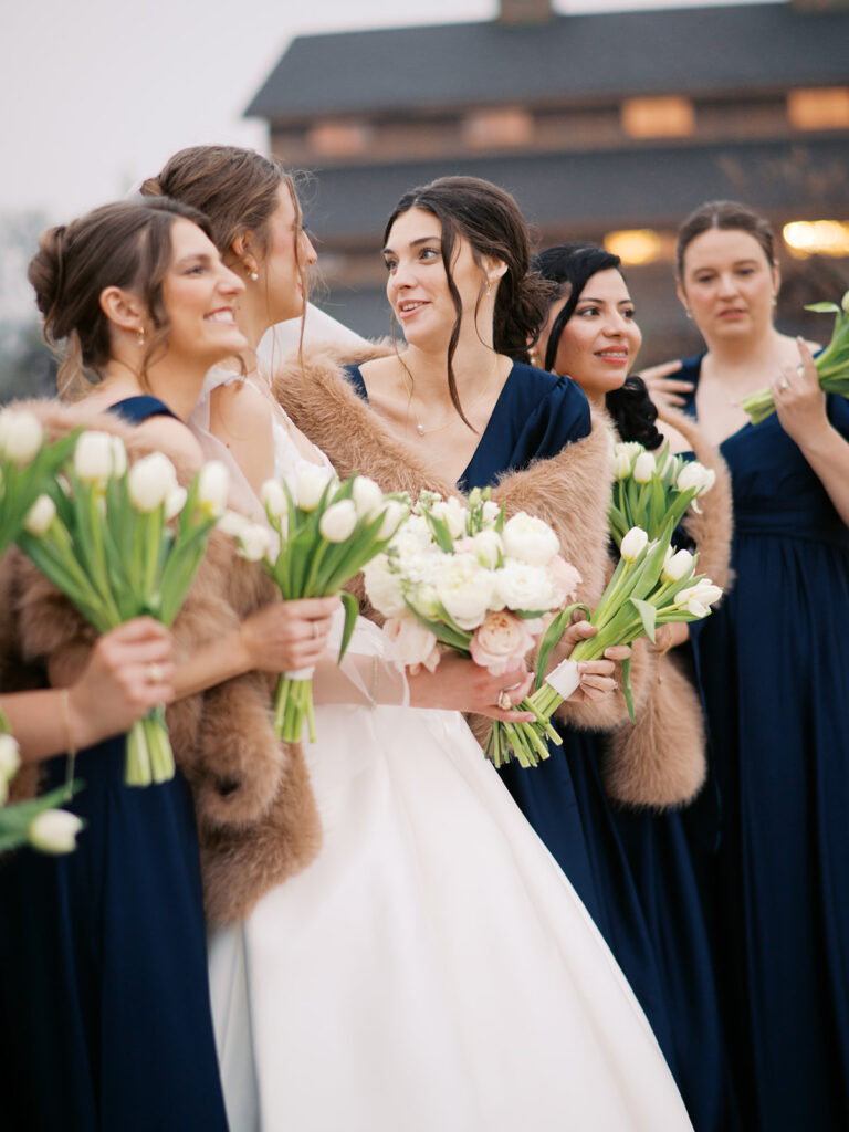 timeless bridal party photos at the weinberg at wixon valley christ centered wedding day