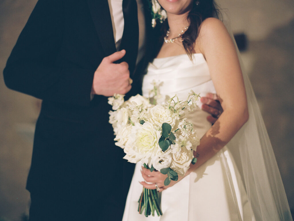 vintage bride and groom portraits at camp hosea