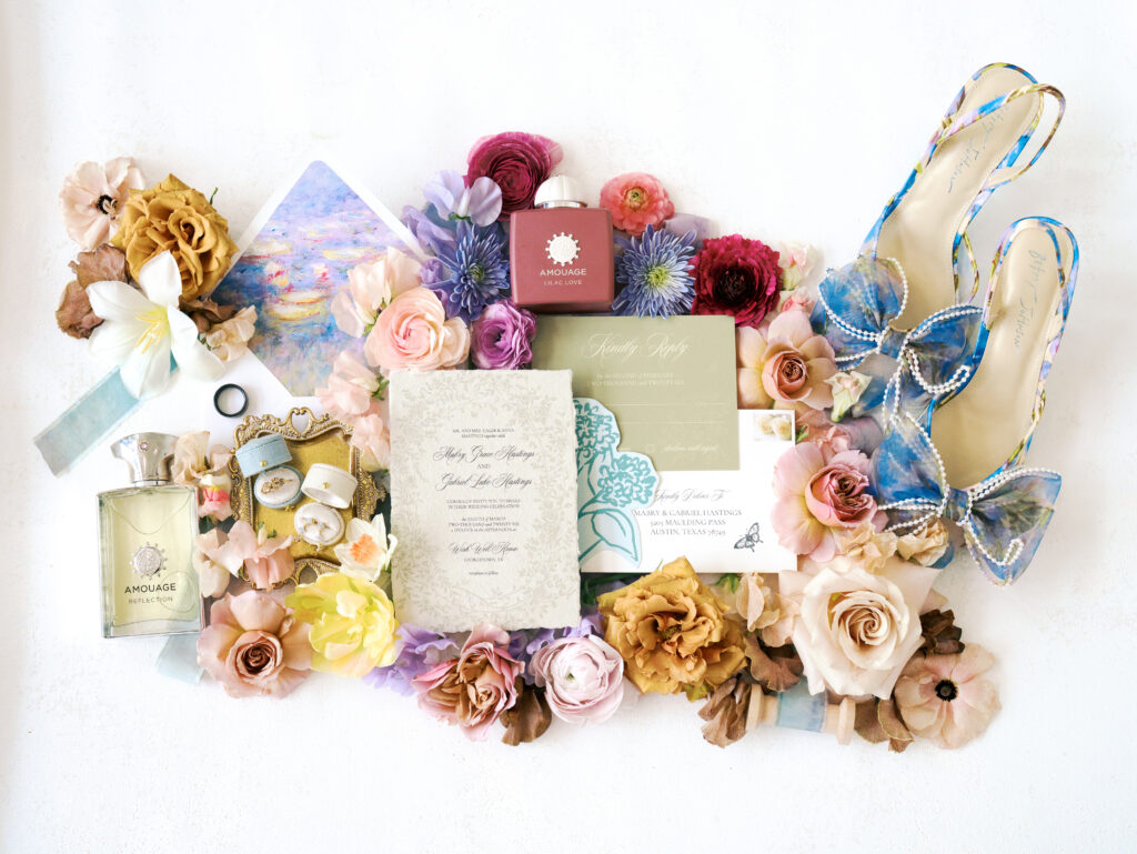 wedding in austin detail shot spring wedding color palette spring wedding theme