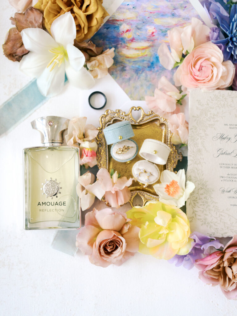 wedding day details and florals Luxury Wedding In Austin With Artful Floral Design