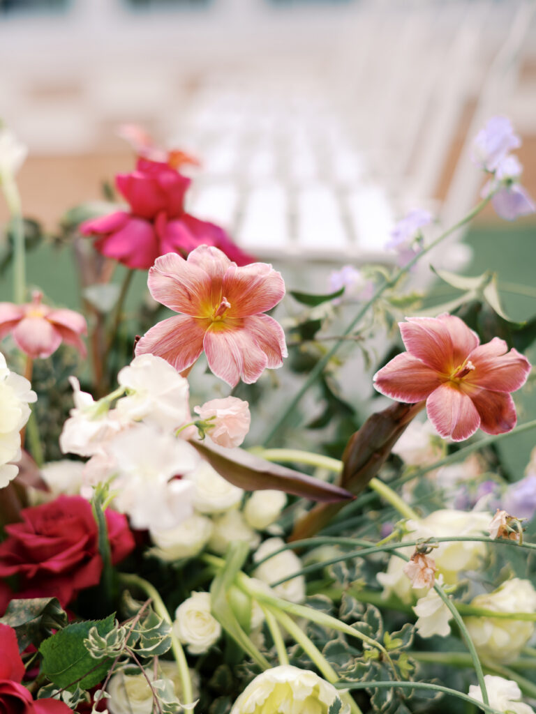 spring florals on wedding day Luxury Wedding In Austin With Artful Floral Design