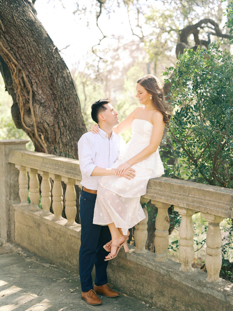 timeless film engagement photos in austin texas