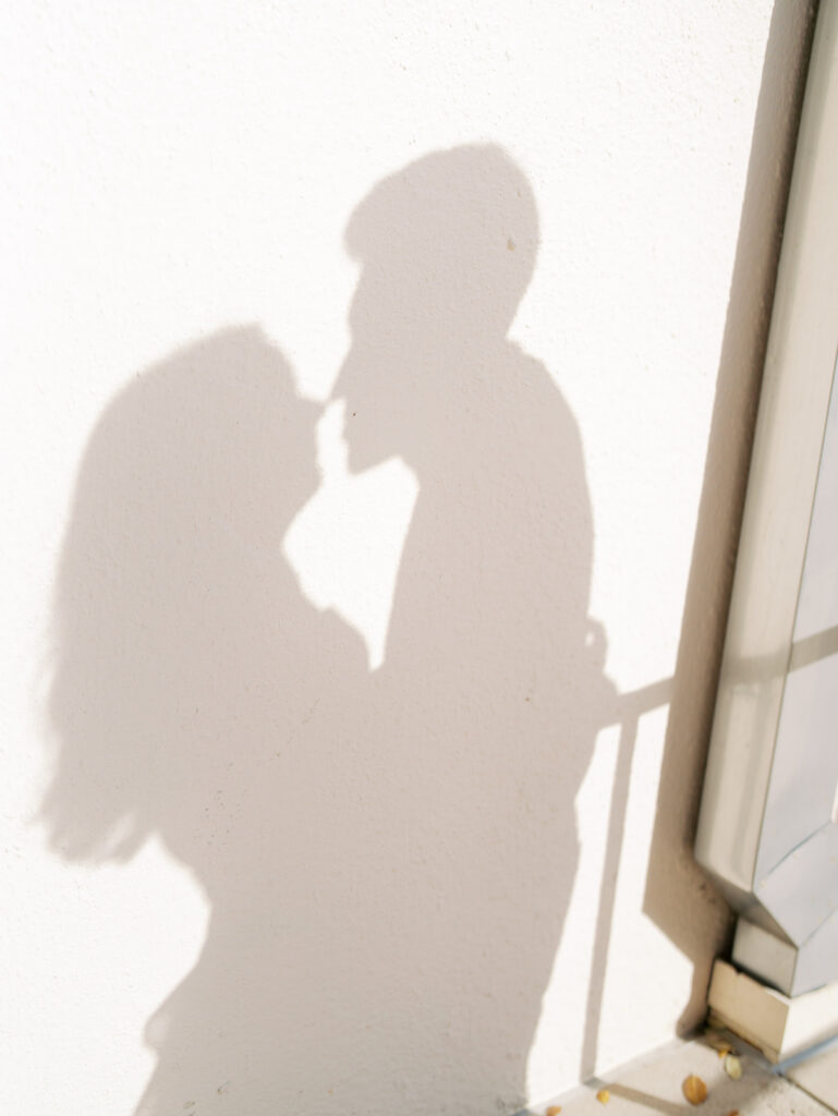 outdoor engagement photos on film