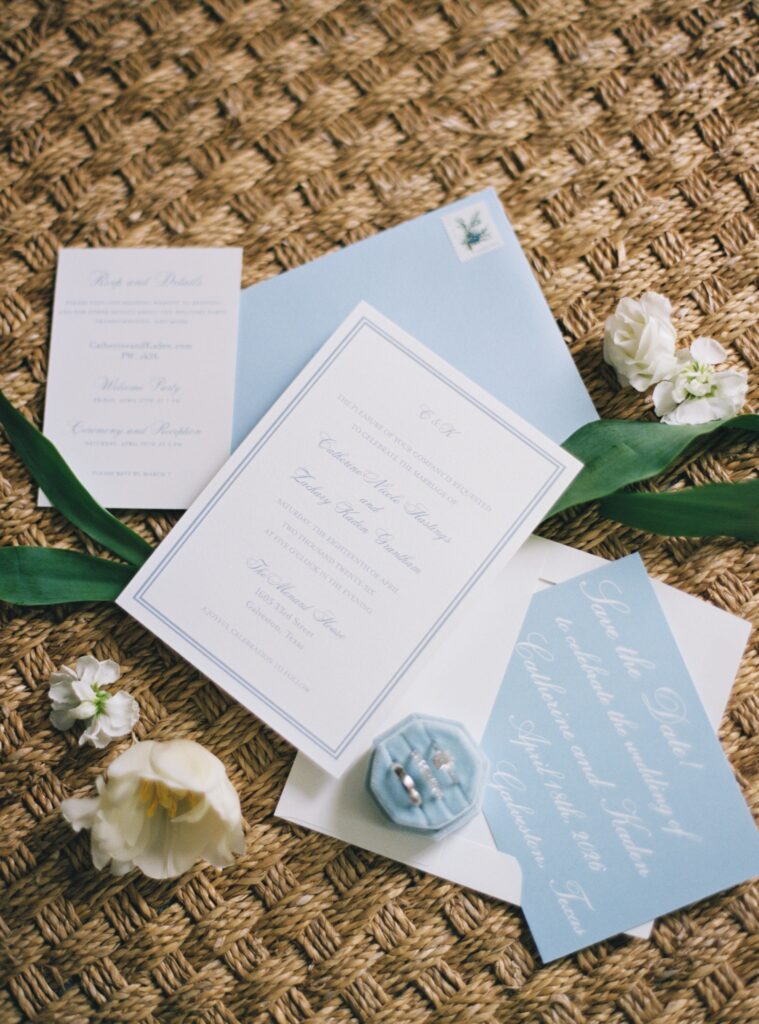 wedding day flatlay details 