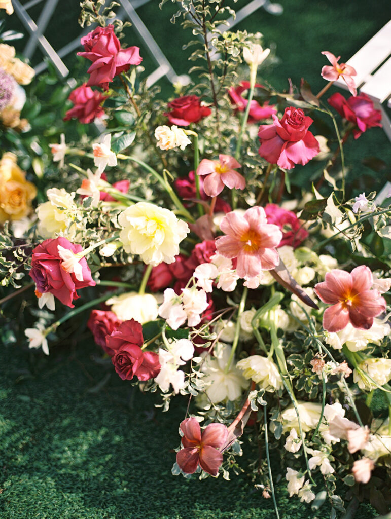 Wedding Florals for a Spring Garden Ceremony