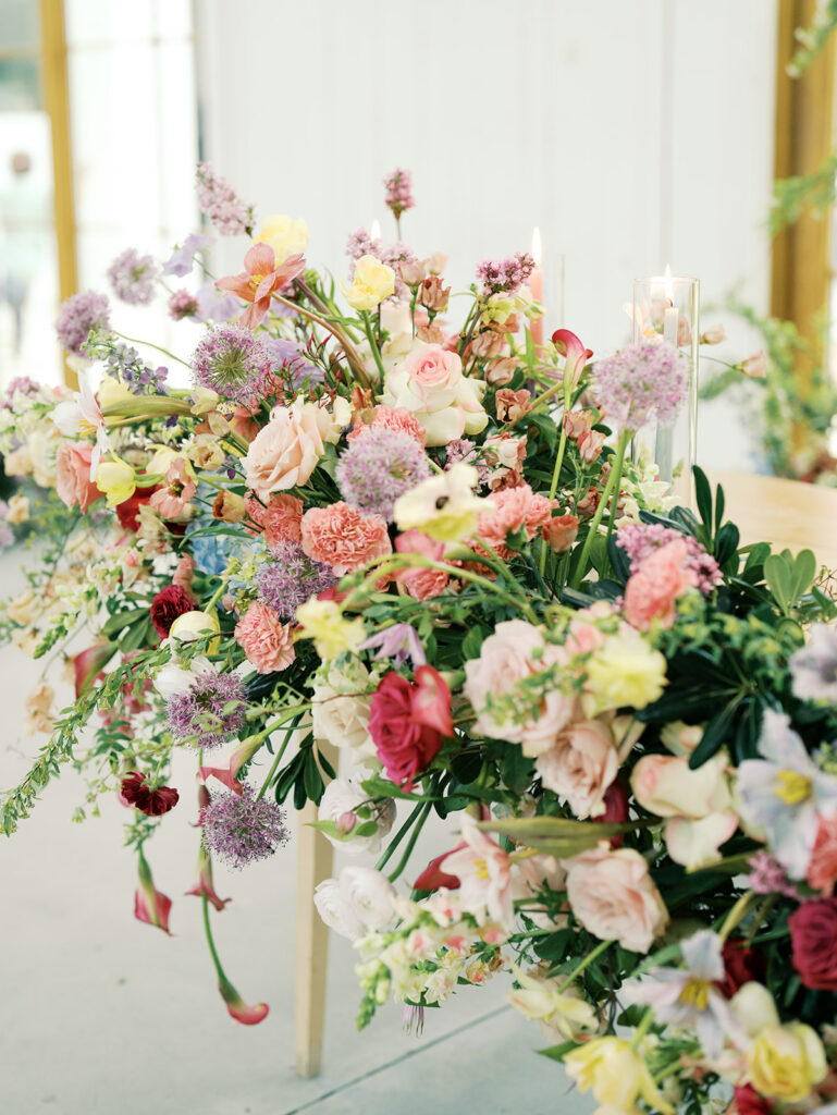 Wedding Reception Flowers for a Luxury Austin Wedding