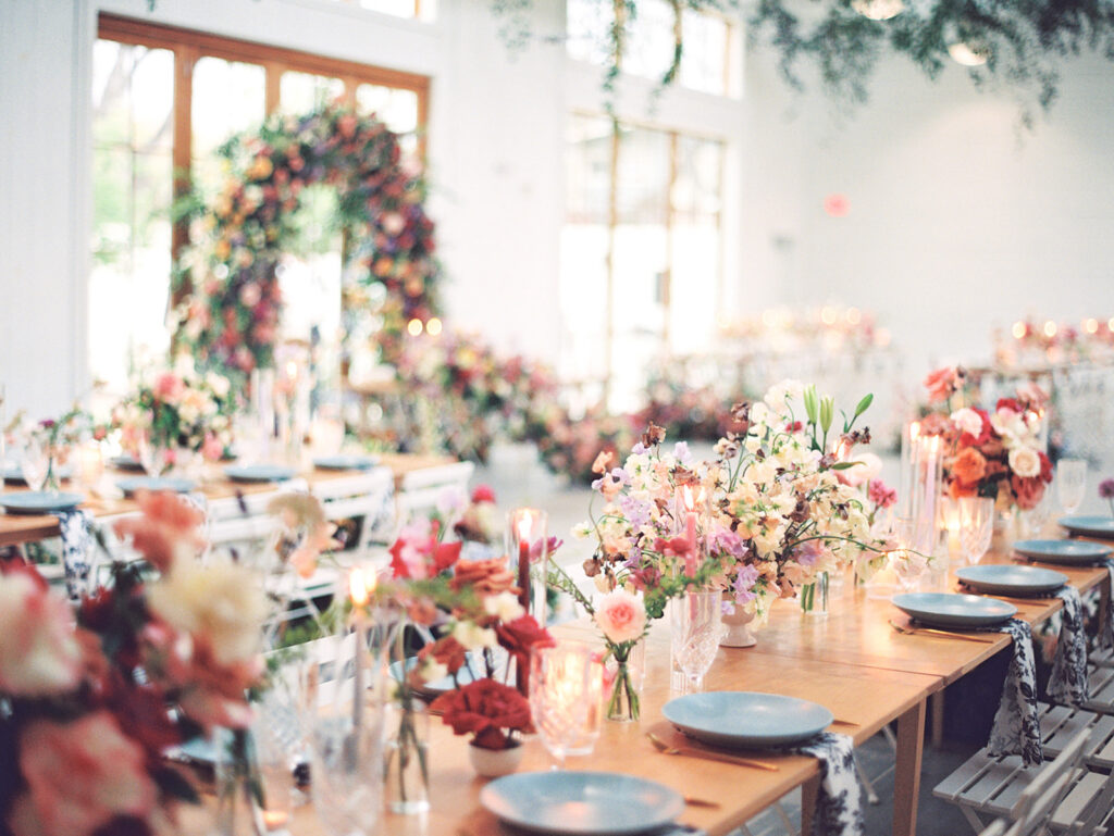 Wedding Reception Flowers for a Luxury Austin Wedding
